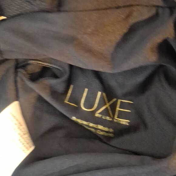 LUXE Black One Piece Swimsuit size SM NWT - Picture 3 of 5